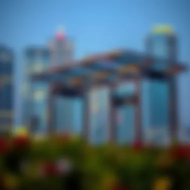 Bus Stop Along the 64 Route Modern bus stop along the 64 route with cityscape in background