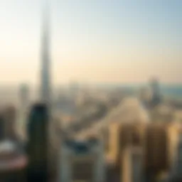 Panoramic view of Dubai skyline showcasing luxury real estate