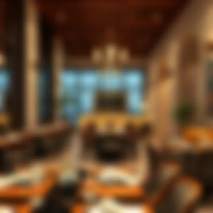 Dining area in a budget-friendly hotel