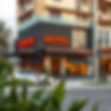 Exterior view of a budget hotel in Naif Market