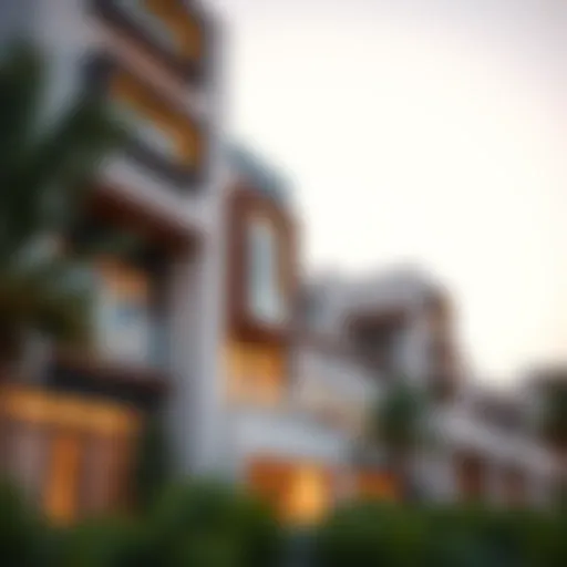 Exterior view showcasing the modern architecture of Al Fahad Tower 1
