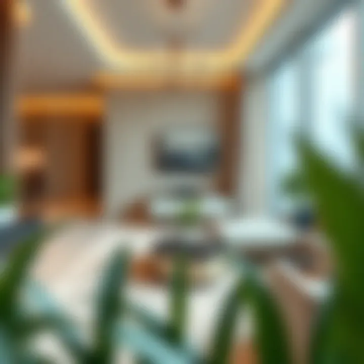 Interior Design of Al Fattan Park View Tower Luxurious interior design of a residence in Al Fattan Park View Tower highlighting contemporary aesthetics