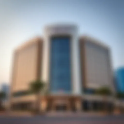 Stunning exterior view of Al Ghanem Business Center showcasing modern architecture
