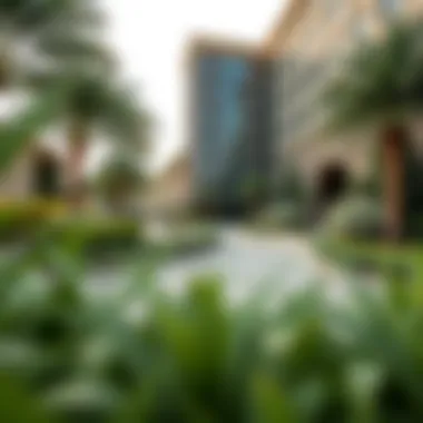 Exterior landscaping contributing to a professional ambiance