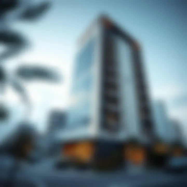 Modern Architecture of Al Mas Tower Exterior view of Al Mas Tower showcasing its modern architecture