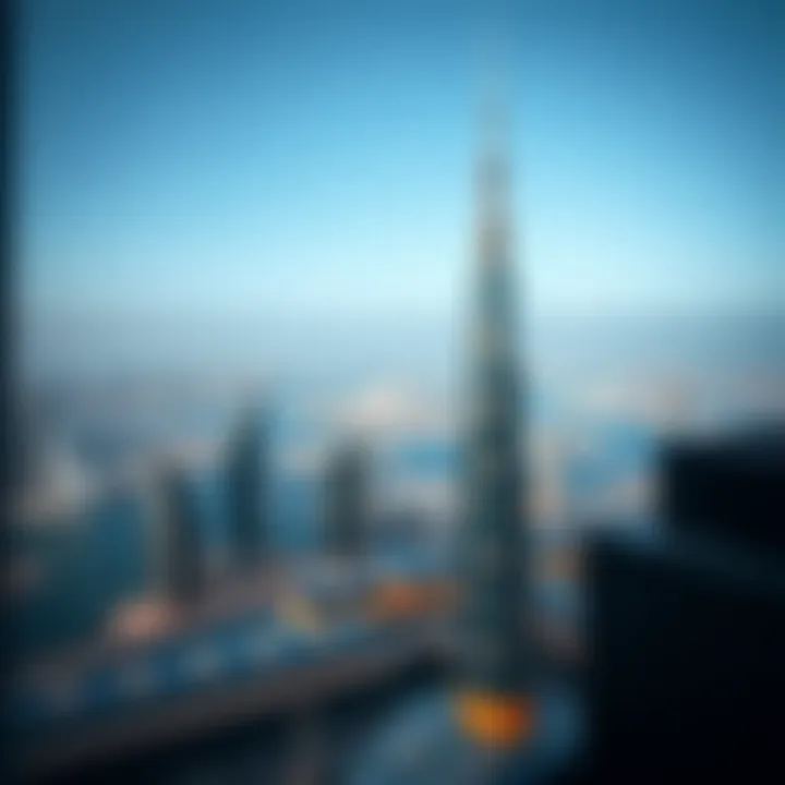 Panoramic View from Al Mas Tower Panoramic view from the top of Al Mas Tower overlooking Dubai