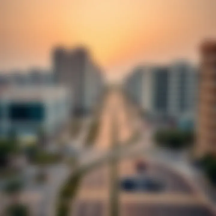 Urban development near Al Nahda Metro Station