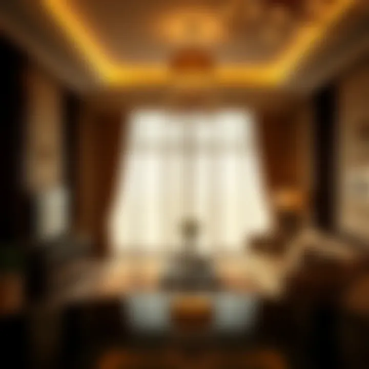 Interior design of a luxury apartment in Al Shaiba Building G25 emphasizing elegance.