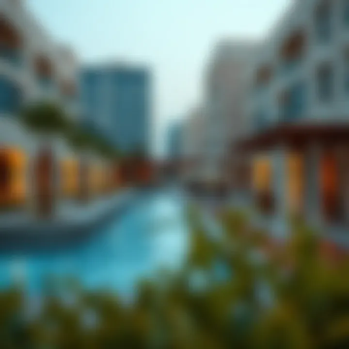 Recreational Spaces at Aljada Community amenities within Aljada, highlighting recreational spaces