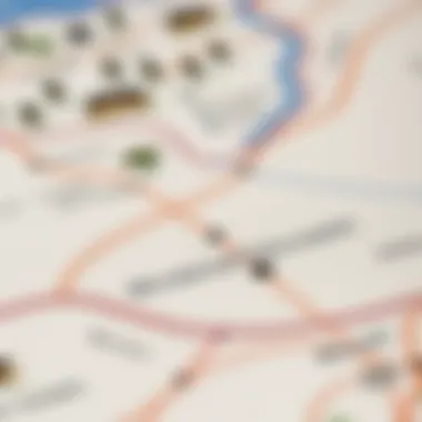 Map highlighting the location of Mamzar chalets in Dubai