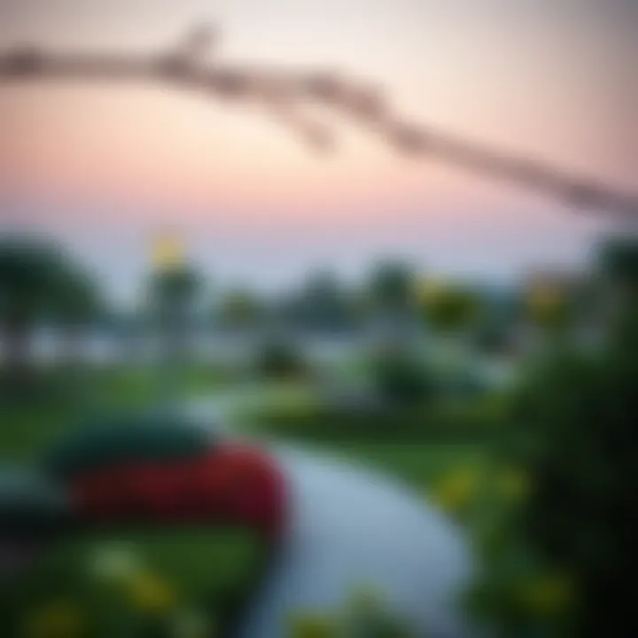 Lively Green Spaces Vibrant community park in Bahrain Mamzar