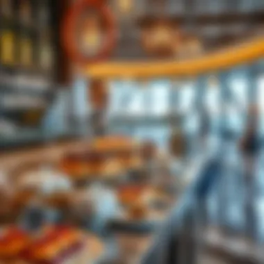 Delicious pastries and coffee offerings on display