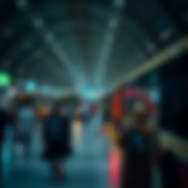 Image depicting the bustling atmosphere of Centrepoint Metro Bus Station during peak hours