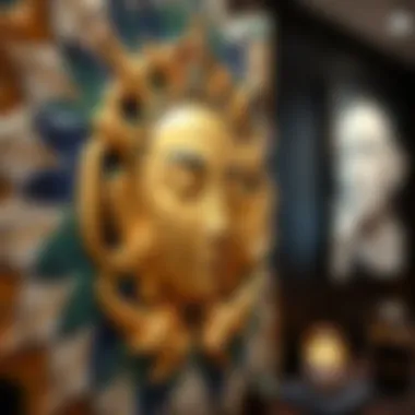 Cultural Art Significance in Dubai A close-up of a unique artwork that symbolizes the cultural significance in Dubai.