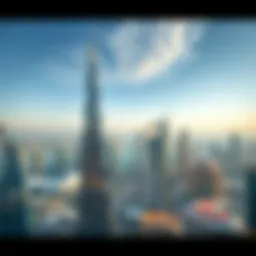 A stunning view of Dubai's skyline with iconic architecture.