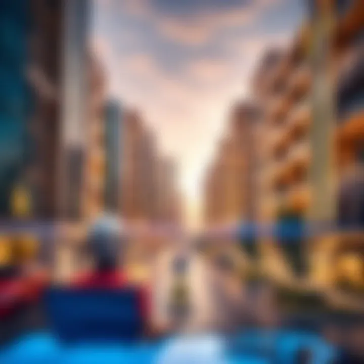 Luxurious real estate developments illustrating Dubai's current market trends