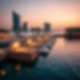 Stunning waterfront perspective of Al Seef Panoramic view of Al Seef waterfront
