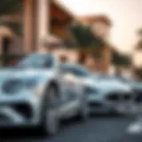 Luxury car options available for rental in Dubai