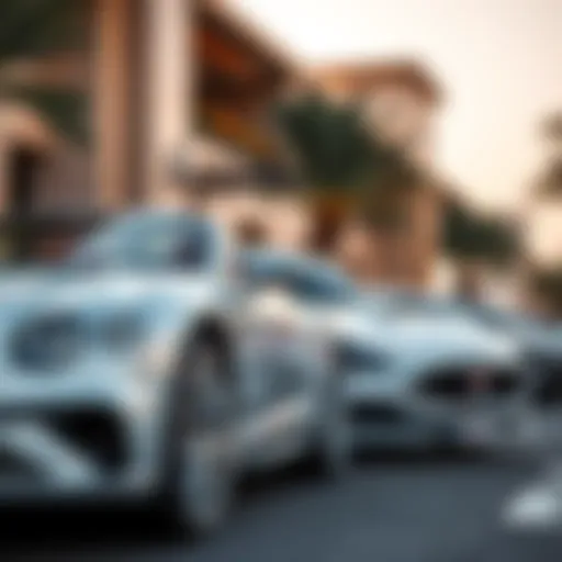 Luxury car options available for rental in Dubai