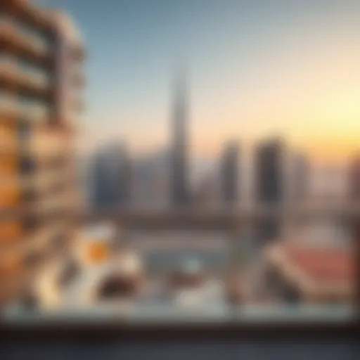 Luxurious apartment view in Dubai