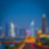 Skyline of Dubai showcasing luxury properties
