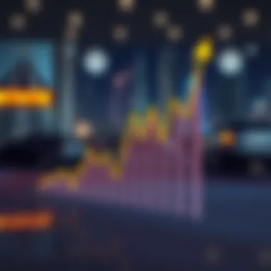 Graph showing currency trends