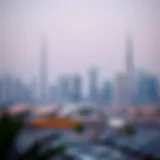 Dubai skyline with financial district