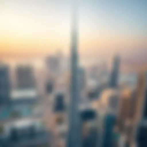 Aerial view of Dubai skyline showcasing modern architecture