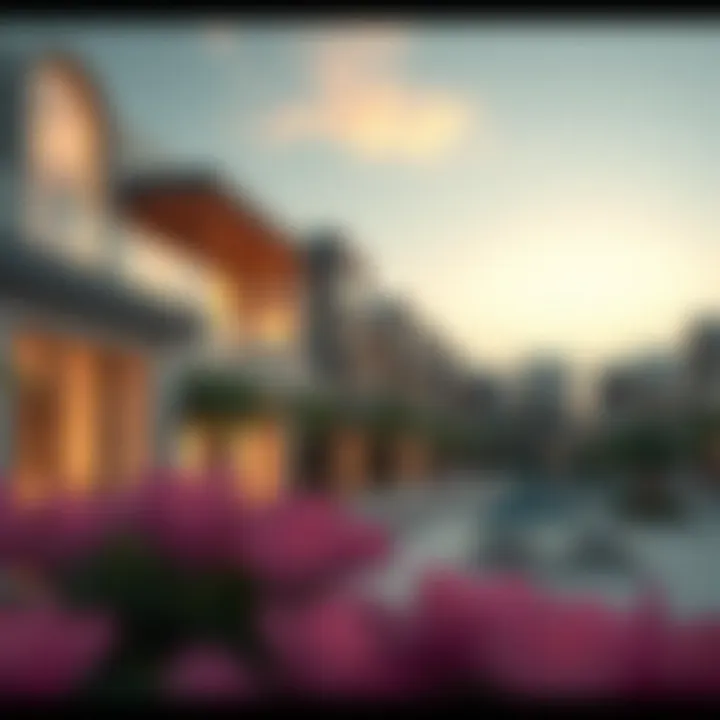 Luxurious Living: Residential Properties in Dubai Luxurious residential properties in a Dubai neighborhood