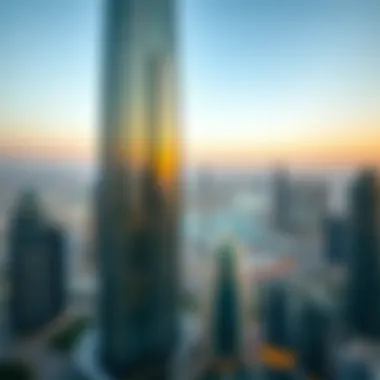 Panoramic skyline view of Dubai featuring the Jewel Tower