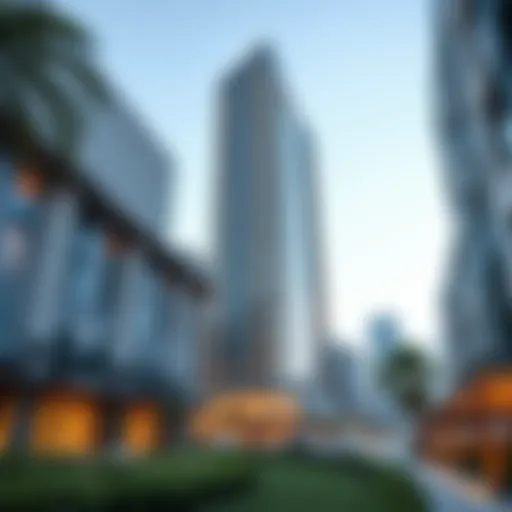 Modern architectural design of Emaar office building