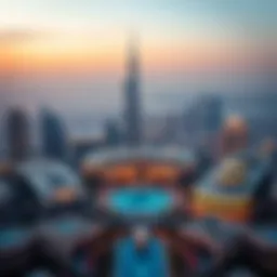 Stunning panoramic view of العين سكوير showcasing its architectural beauty