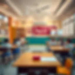 Classroom setting in an Indian school in Dubai