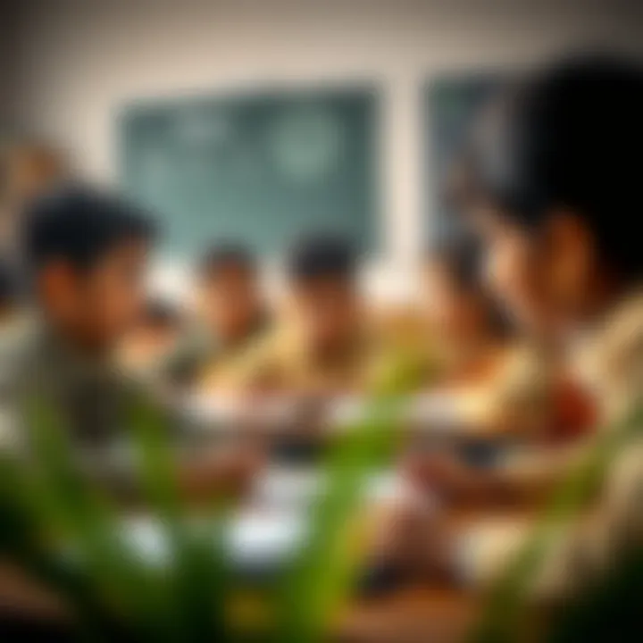 Active Learning in Indian Schools Students engaged in a classroom activity