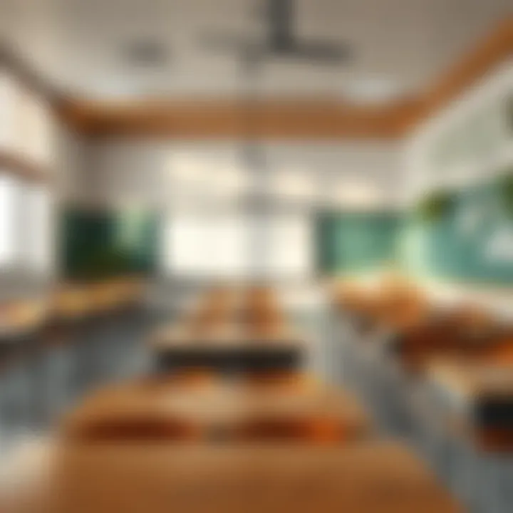 Classroom Setting with Diverse Curricula Classroom setting illustrating diverse curricula