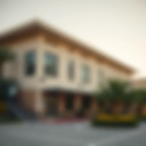 Exterior view of an affordable school in Al Barsha
