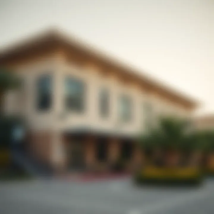 Exterior View of Affordable Schools Exterior view of an affordable school in Al Barsha