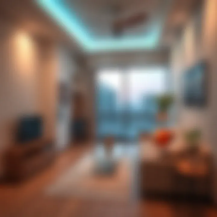 Comfortable studio living space