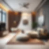 Chic Modern Studio Living Modern studio interior design