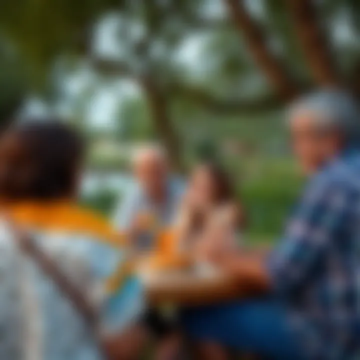 Family Bonding in Nature Family enjoying a picnic in a scenic spot