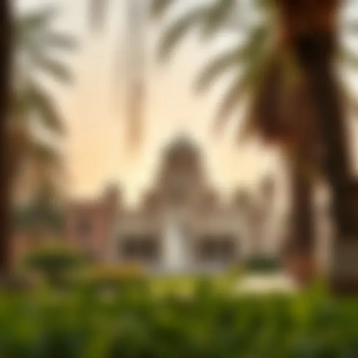 Historical landmarks within Al Mahatta Park highlighting Dubai's heritage