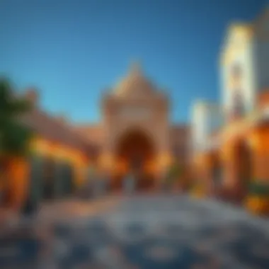 Cultural Attractions of Al Mamzar The vibrant cultural attractions of Al Mamzar, showcasing traditional architecture and local art installations.