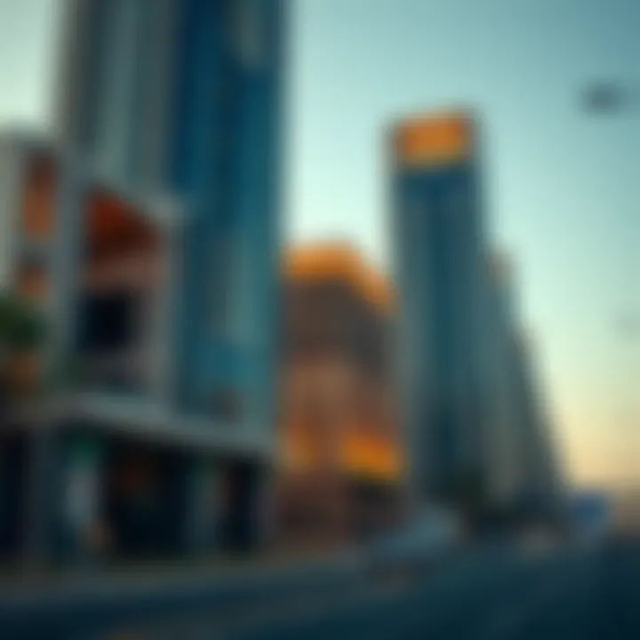 Modern architectural designs on Amer Sheikh Zayed Road