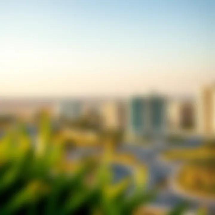 Scenic Landscape of Jumeirah Circle Neighborhood Scenic landscape of Jumeirah Circle neighborhood