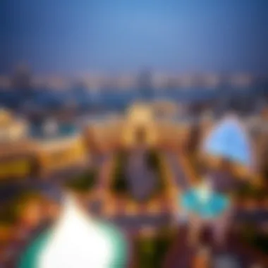 Panoramic View of Baniyas Square A panoramic view of Baniyas Square showcasing its architectural beauty