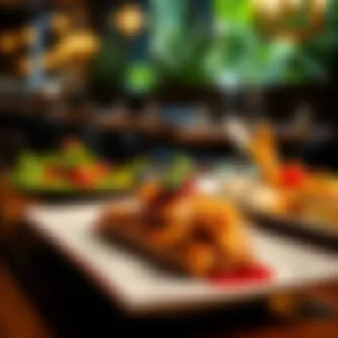 Artfully Presented Local Delicacies Delicious local delicacies beautifully plated