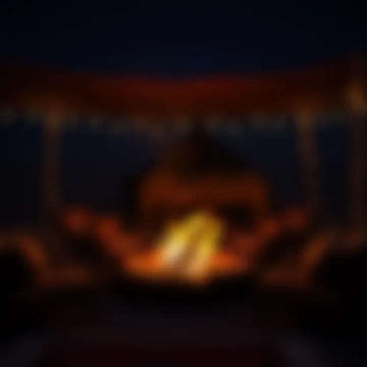 Authentic Campfire Experience Authentic Bedouin campfire experience with traditional seating