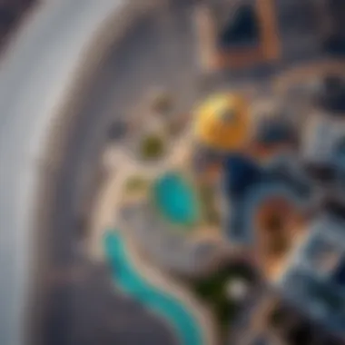 Location Significance of Binghatti Venus Aerial view showcasing the location of Binghatti Venus in Dubai