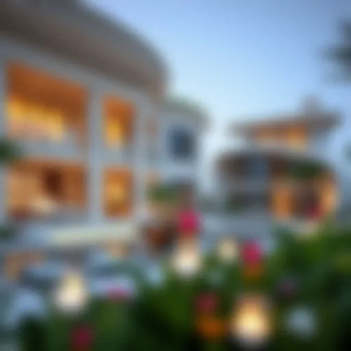 Stunning exterior view of Bulgari Villas showcasing unique architectural design