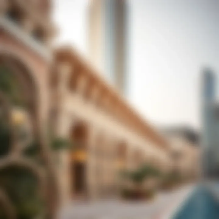 Architectural Detail of Capital Bay Architectural details of a luxury building in Capital Bay